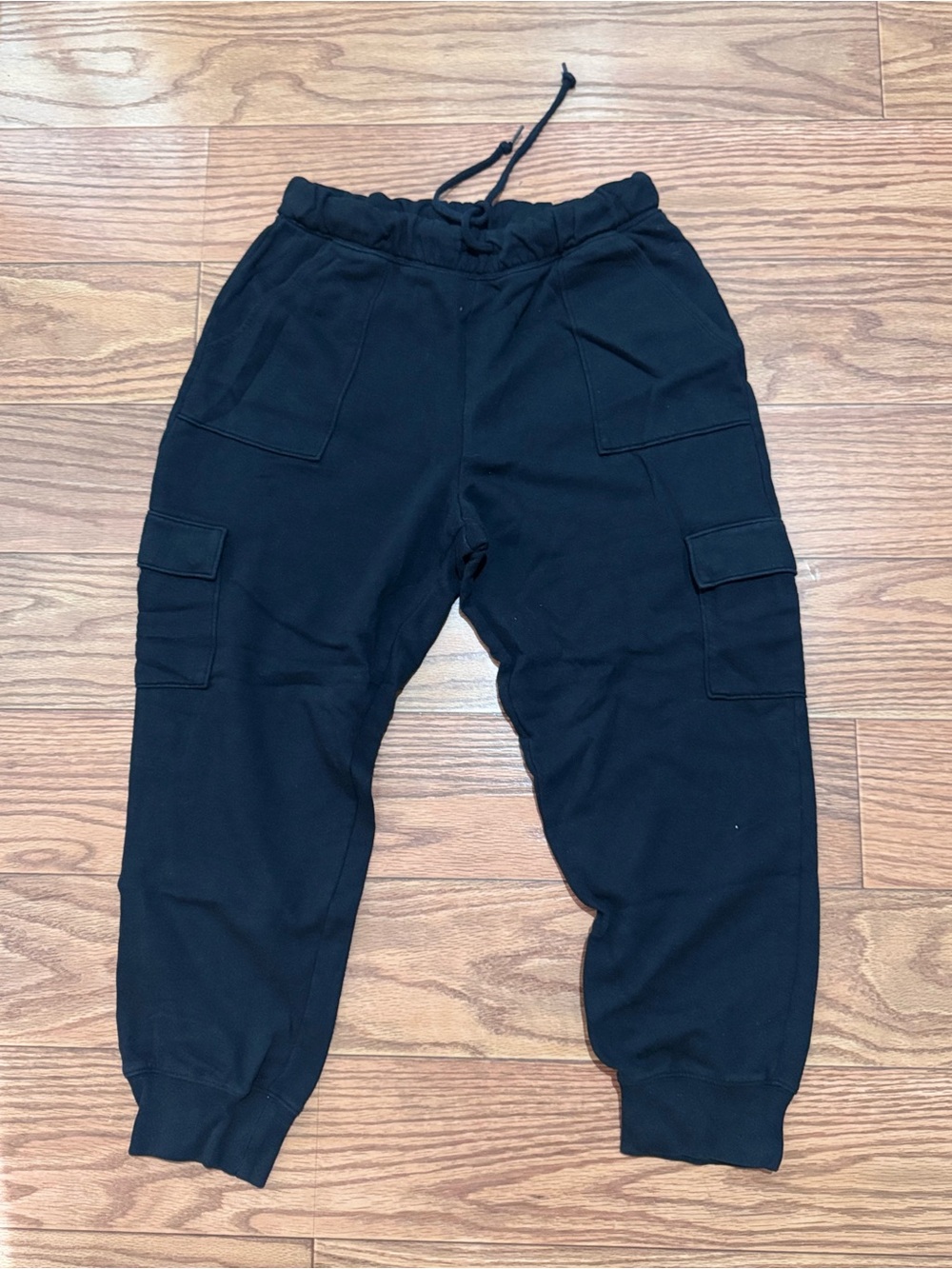 Black Cargo Jogger Pants